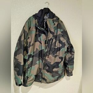 Men's Columbia Whirlibird IV Interchange Hooded 3-in-1 Jacket. XXL. Worn Once!